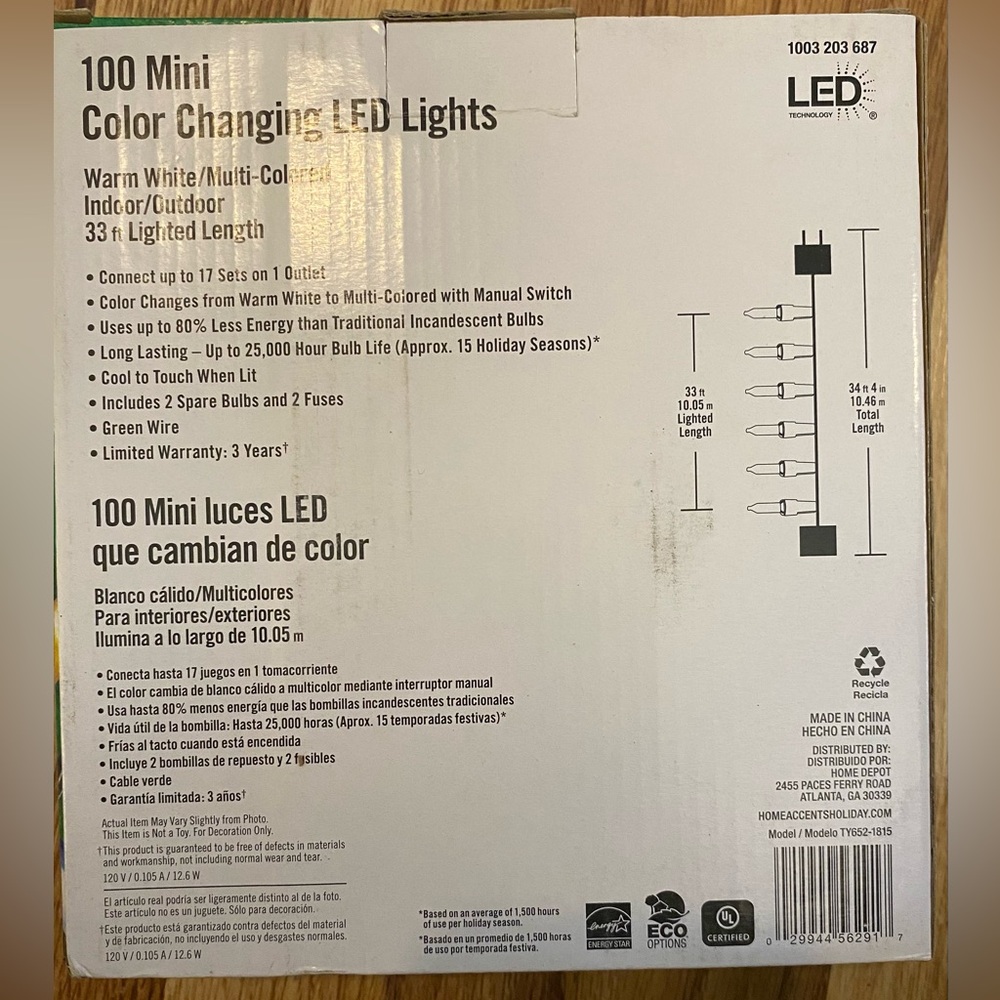 Multi Color Changing LED Lights NIB - Picture 7 of 7